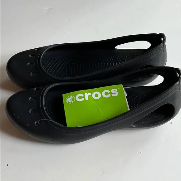 CROCS Classic Black Flats - Picture 2 of 5